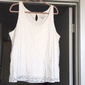 Off white crochet top